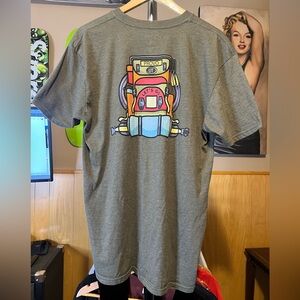 Provo Utah “Let’s Go” travel backpack Olive Green short sleeve.